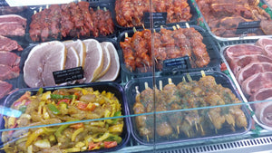 Kebabs & Gammon Steaks ready for the BBQ