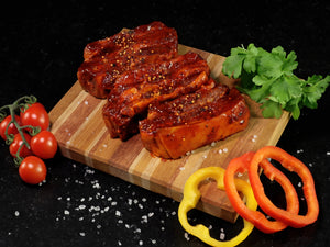 BBQ Pork Belly Rib Chops