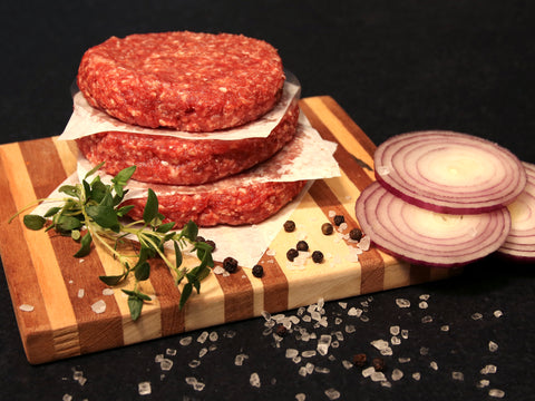 Quarter pound beef burgers